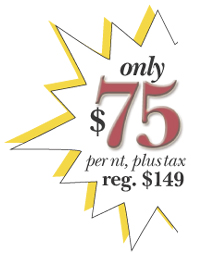 Call us for the latest hotel rates