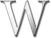 Letter "W"