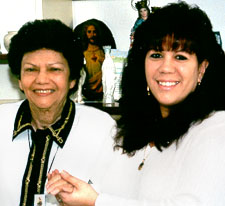 Maria with her mother Rosa pix